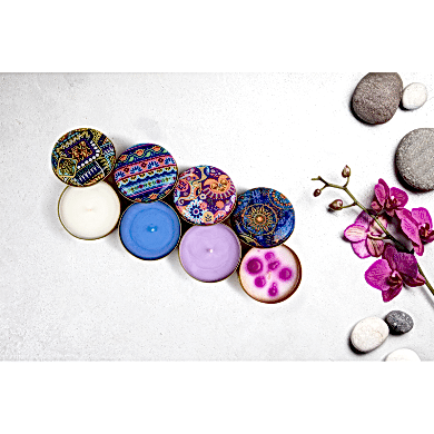 Rumi Candle Metal Kutu Kokulu Mum Soya Wax Vegan Doğal Lüx Hediyelik No: 6