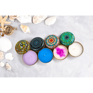 Rumi Candle Metal Kutu Kokulu Mum Soya Wax Vegan Doğal Lüx Hediyelik No: 3