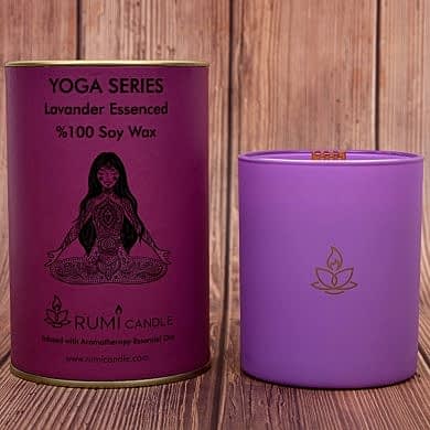 Rumi Candle Yoga Mumu Serisi Soya Mum Soya Wax Ahşap Fitil Lüx Mum Kokulu Aromaterapik Esansiyel Mum