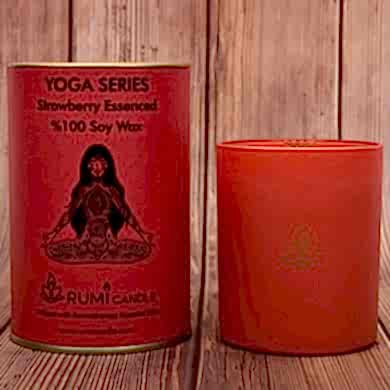Rumi Candle Yoga Mumu Serisi Soya Mum Soya Wax Ahşap Fitil Lüx Mum Kokulu Aromaterapik Esansiyel Mum
